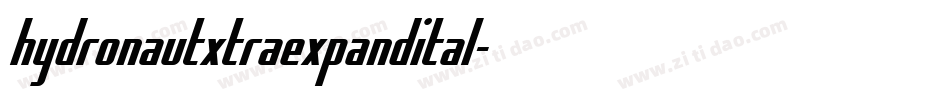 hydronautxtraexpandital字体转换