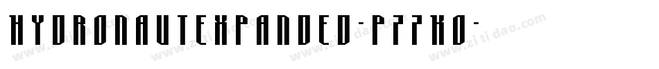 HydronautExpanded-p77KO字体转换