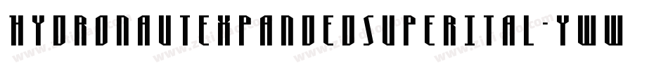 HydronautExpandedSuperItal-ywwOe字体转换