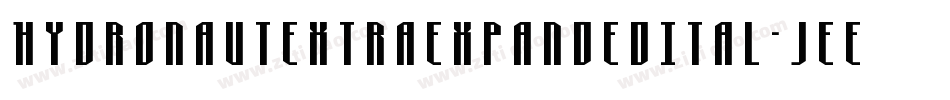 HydronautExtraExpandedItal-jEE50字体转换