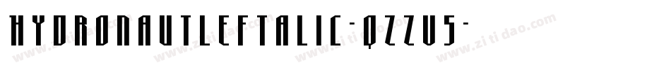 HydronautLeftalic-qZZv5字体转换