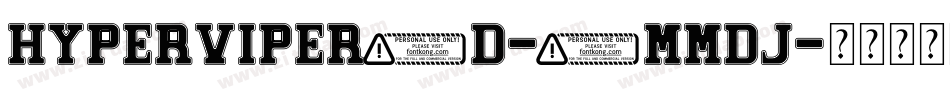 HyperViper3D-8MMdJ字体转换