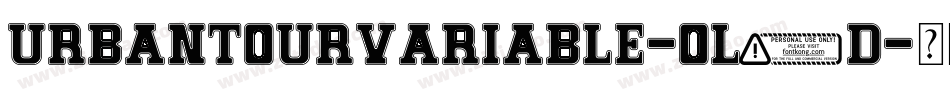 UrbanTourVariable-Ol9d字体转换