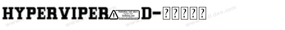hyperviper3d字体转换