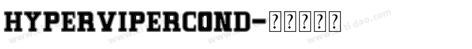 hypervipercond字体转换