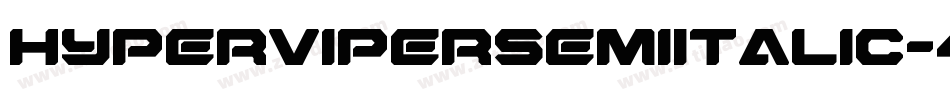 HyperViperSemiItalic-4BBMW字体转换