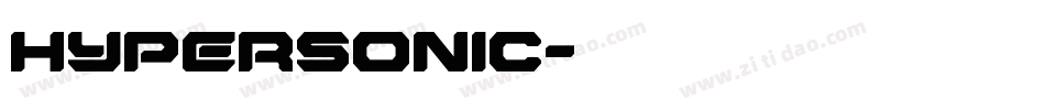 Hypersonic字体转换