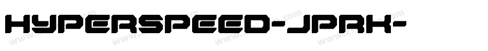 Hyperspeed-JpRK字体转换