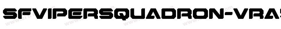 SfViperSquadron-vRay字体转换