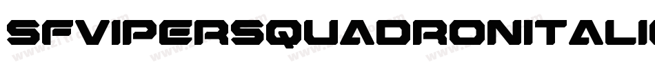 SfViperSquadronItalic-wBPP字体转换