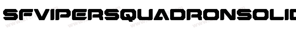 SfViperSquadronSolid-76pw字体转换