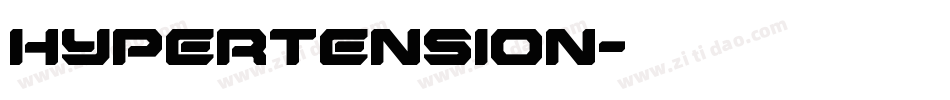 hypertension字体转换