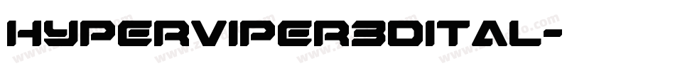 hyperviper3dital字体转换