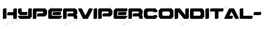 hypervipercondital字体转换