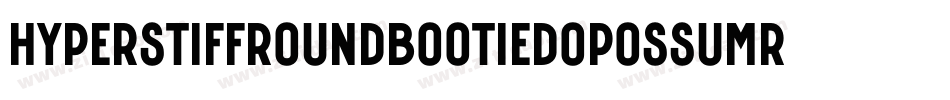 HyperStiffRoundBootiedOpossumRegular-XjVd字体转换