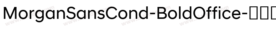 MorganSansCond-BoldOffice字体转换
