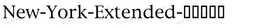 New-York-Extended字体转换