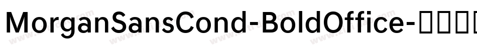 MorganSansCond-BoldOffice字体转换