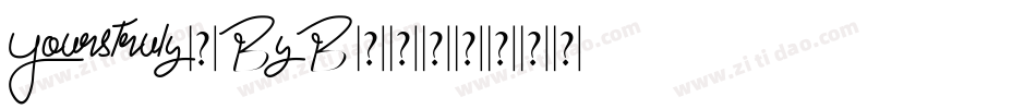 Yourstruly-ByB5字体转换