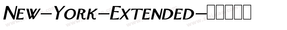 New-York-Extended字体转换