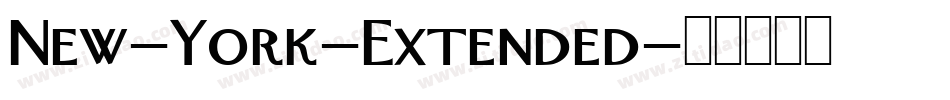 New-York-Extended字体转换