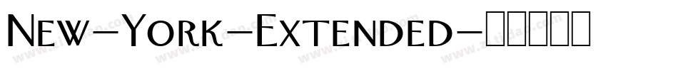 New-York-Extended字体转换