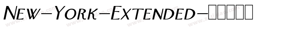 New-York-Extended字体转换