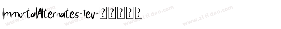 ImmortalAlternates-1ev字体转换