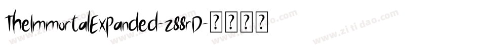 TheImmortalExpanded-z88rD字体转换