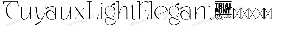 TuyauxLightElegant字体转换