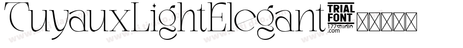 TuyauxLightElegant字体转换
