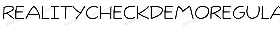 RealityCheckDemoRegular-AaXD字体转换