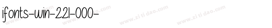 ifonts-win-221-000字体转换