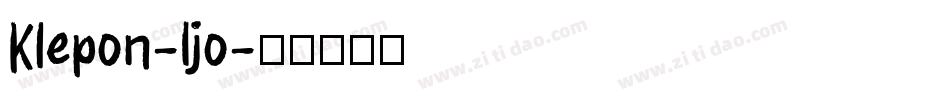 Klepon-Ijo字体转换