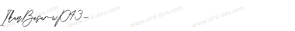 IkanBesar-wP43字体转换