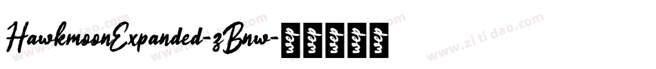 HawkmoonExpanded-zBnw字体转换