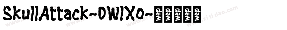 SkullAttack-0WlXo字体转换