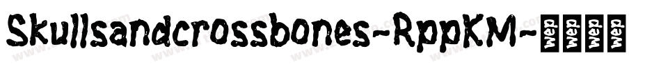 Skullsandcrossbones-RppKM字体转换