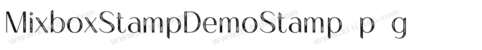 MixboxStampDemoStamp-p7g11字体转换 MixboxStampDemoStamp-p7g11字体转换