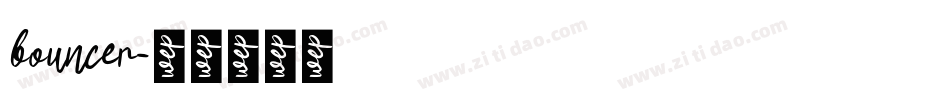 bouncer字体转换