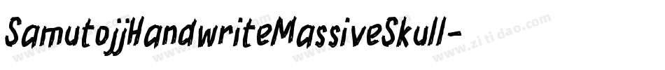SamutojjHandwriteMassiveSkull-lRXd字体转换