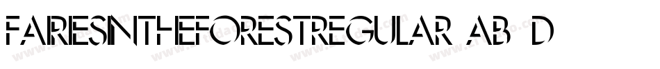 FairiesInTheForestRegular-AB0D字体转换