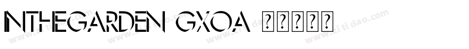 InTheGarden-GXoa字体转换