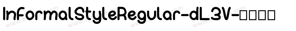 InformalStyleRegular-dL3V字体转换