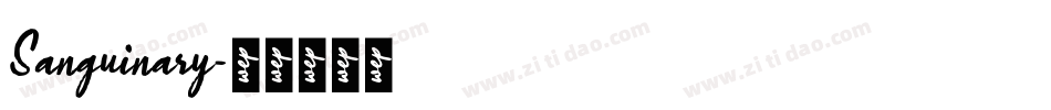 Sanguinary字体转换