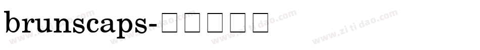 brunscaps字体转换