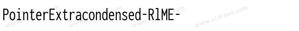 PointerExtracondensed-RlME字体转换