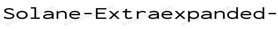 Solane-Extraexpanded字体转换
