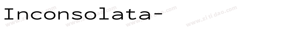 Inconsolata字体转换