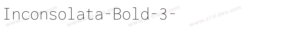 Inconsolata-Bold-3字体转换